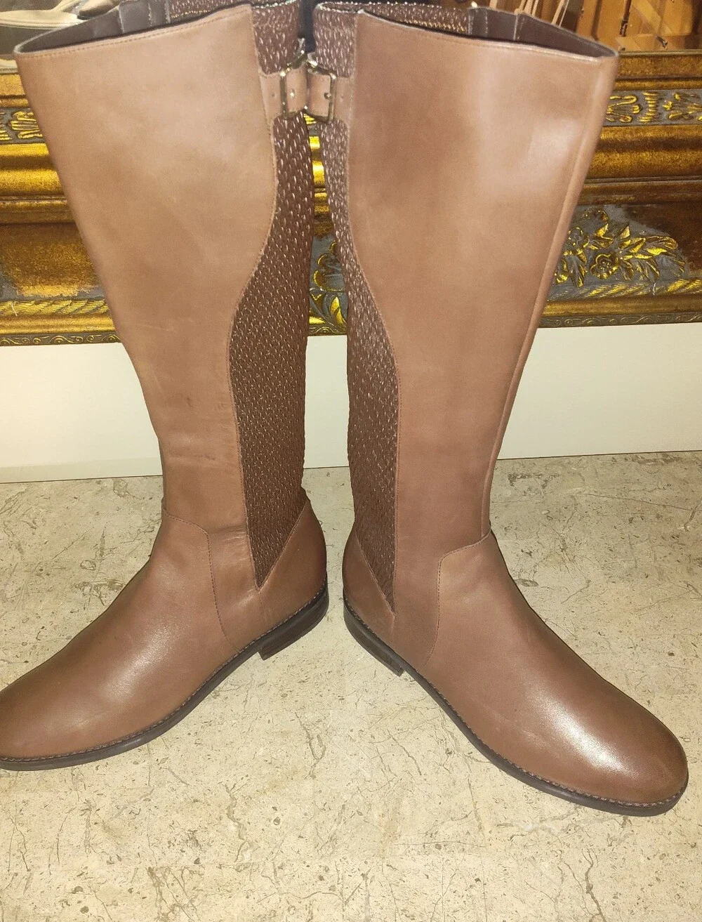 Cole Haan Leather Riding boots.